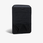 Nectrum laptop sleeve interior — stretch-mesh organizer pockets for cables, charger, and accessories