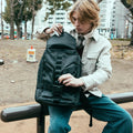 Nectrum Vanta 22 EPX commuter backpack — RFID-protected side pocket detail