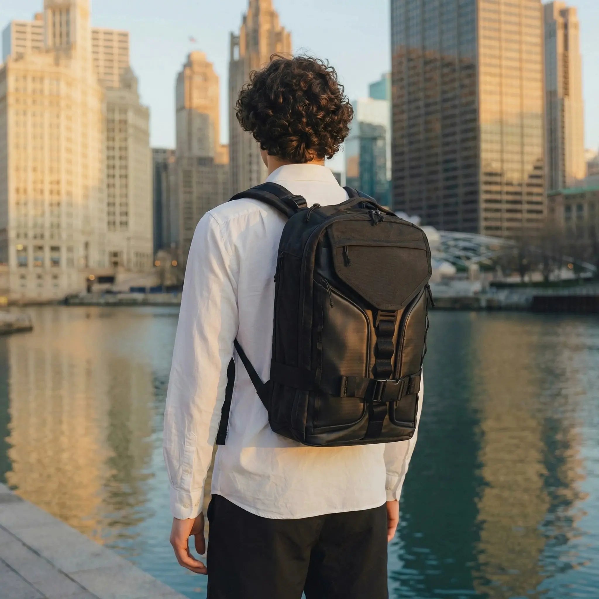 Vanta 22 Robic waterproof commuter backpack — recycled Korean military-grade Robic nylon exterior