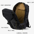 Nectrum Vanta 22 Robic commuter backpack — YKK zippers, water bottle pocket, roller-bag pass-through
