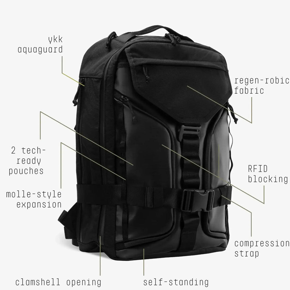 22 inch travel backpack Vanta 22 Robic — Waterproof Commuter & EDC Backpack