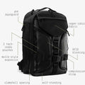 Vanta 22 Robic laptop backpack — 11 organized pockets, padded 16-inch laptop compartment detail